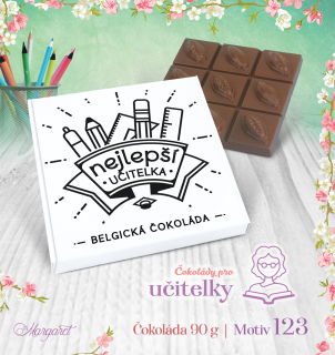 Belgická čokoláda 90 g | Motiv 123